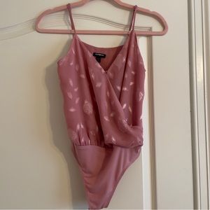 Express Floral Wrap Bodysuit - XS